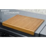 EH Excellent Houseware Bambusový kuchyňský vál, krájecí prkénko – 2 v 1 – Hledejceny.cz