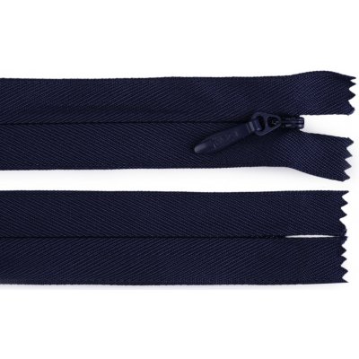 Spirálový zip skrytý No 5 délka 60 cm pevný Varianta: 330 modrá tmavá, Balení: 1 ks 60790/157281/281665 – Hledejceny.cz