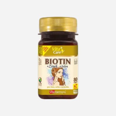 VitaHarmony Biotin 300 mcg + Selen + Zinek 6 x 80 tablet – Hledejceny.cz