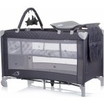 Chipolino Cestovní postýlka s přebalovací podložkou Luna Granite – Zboží Dáma
