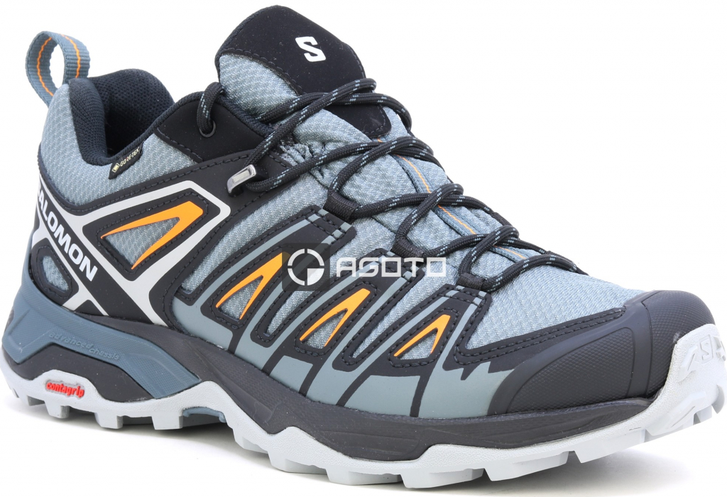 Salomon X Ultra Pioneer Gtx pánská trekingová obuv Goretex membrána šedá