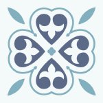 D-C-Home Classic 274-5069 30,5 cm x 30,5 cm orientální květ 1 m² – Sleviste.cz