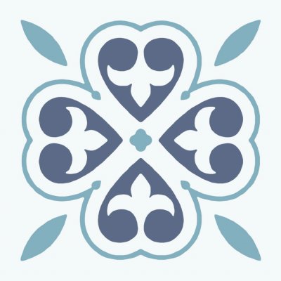 D-C-Home Classic 274-5069 30,5 cm x 30,5 cm orientální květ 1 m² – Sleviste.cz