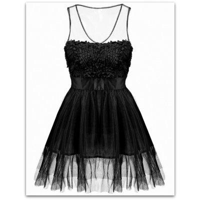 Společenské šaty do tanečních mini 70831-2 černá – Zboží Mobilmania