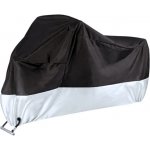 Verk 10173 Ochranná plachta na kolo, motorku 200 x 130 cm se sponou, černostříbrná | Zboží Auto