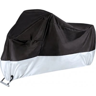 Verk 10173 Ochranná plachta na kolo, motorku 200 x 130 cm se sponou, černostříbrná | Zboží Auto