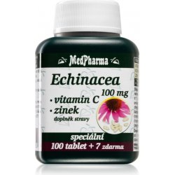 MedPharma Echinacea 100 mg + vit.C + zinek 107 tablet