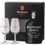 Porto Presidential Ruby 19% 0,75 l (dárkové balení 2 sklenice) – Zboží Dáma
