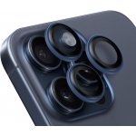 Obal:Me ochrana čoček pro Apple iPhone 15 Pro-15 Pro Max Blue Titanium 139402 – Zboží Živě