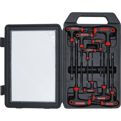 BGS technic 7880 BGS , Sada šroubováků s T-rukojetí a boční čepelí T-profil (pro Torx) s otvorem T10 - T50 9dílná – Zboží Dáma