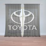 Sablio Záclony Toyota Carbon: 2ks 150x250cm – Zboží Mobilmania