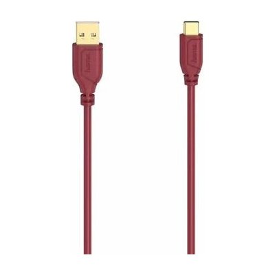 Hama 200636-H 00636 Flexi-Slim USB-A na USB-C, 0,75m, červený – Zbozi.Blesk.cz