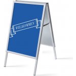 Jansen Display Set reklamního áčka A1, Přivítání, modrý, německy, 639 x 1094 mm – Hledejceny.cz