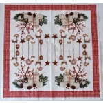 Ubrousek na decoupage Zima a Vánoce Vánoční přání – Sleviste.cz