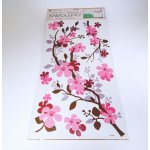 Room Decor Samolepky na zeď purpurovo-fialová větvička 69 x 32 cm 1 kus – Zboží Dáma