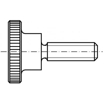 PROFISTYL DIN 464 Šroub s rýhovanou hlavou černý Varianta: DIN 464 Šroub s rýhovanou hlavou M4x10 – Hledejceny.cz