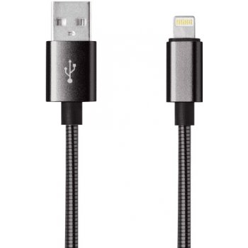 Mobilnet KABB-0099-USB-LIGHT Lightning, 1m, šedý