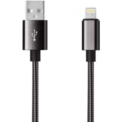 Mobilnet KABB-0099-USB-LIGHT Lightning, 1m, šedý – Zbozi.Blesk.cz