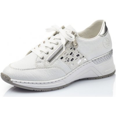Rieker polobotky N4322-80 bílá – Zbozi.Blesk.cz