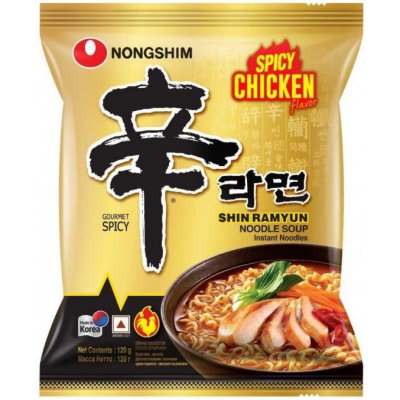 Nongshim Shin Ramyun instantní nudlová polévka s příchutí pálivého kuřete 120 g – Hledejceny.cz