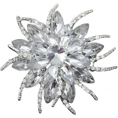 Amparo Miranda Brož Miranda White Flower K4436 – Zbozi.Blesk.cz