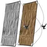 Odrazný panel 90x180 cm zlatý stříbrný, rychlorozkládací – Zboží Živě