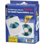 Hama ochranný obal pro CD/DVD, 100ks/bal, bílý, balení krabička na zavěšení – Zboží Mobilmania