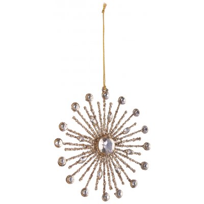Bizzotto Zlatá vánoční ozdoba Snowflake 15 cm – Hledejceny.cz