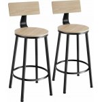 Tectake 404351 2 ks Poole - industrial světlé dřevo – Zboží Dáma