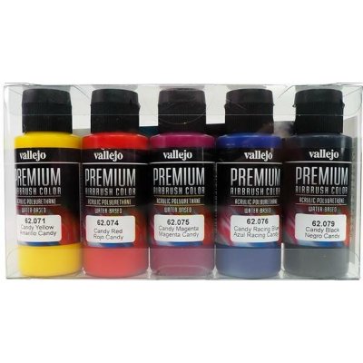 Vallejo Premium Color Candy Color Set (5x60 ml) – Sleviste.cz