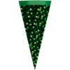 Kornout pro prvňáčky Herlitz Kornout do školy 15cm tmavě zelený s puntíky