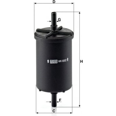 MANN-FILTER Palivový filtr MANN WK6002 (MF WK6002) – Hledejceny.cz