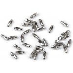 Spojka / koncovka na kuličkový řetízek 3x8 mm - nikl (100 ks) – Hledejceny.cz