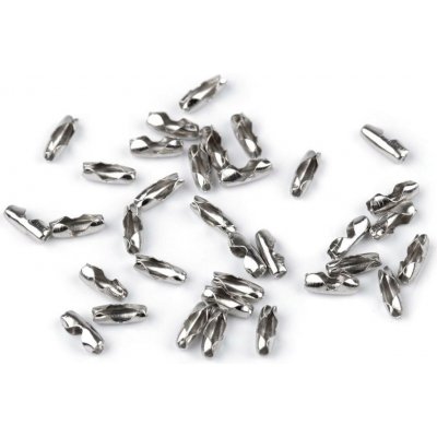 Spojka / koncovka na kuličkový řetízek 3x8 mm - nikl (100 ks) – Hledejceny.cz