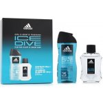 Adidas Ice Dive EDT 100 ml + sprchový gel 250 ml dárková sada – Hledejceny.cz