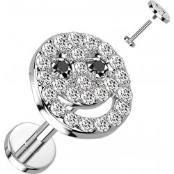 Šperky4U piercing do brady smajlík LB1117ST-1208