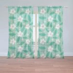 Záclony Bílé květy s lístky: 2 ks - 150x250 cm - Sablio – Hledejceny.cz