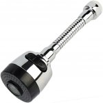 Úsporný prodloužený vodovodní nástavec Stříbrná/Černá – Hledejceny.cz