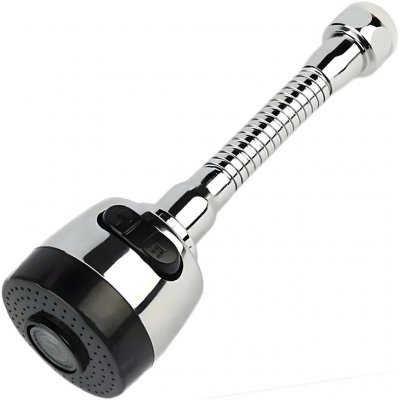 Úsporný prodloužený vodovodní nástavec Stříbrná/Černá – Hledejceny.cz