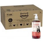 Whiskas Drůbeží hostina 120 x 85 g Mokré krmivo pro dospělé kočky v želé + Lab-v Lososový olej 1000 ml – Hledejceny.cz