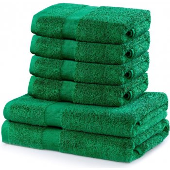 Deco King Sada ručníků a osušek Marina zelená 4 ks 50 x 100 cm 2 ks 70 x 140 cm