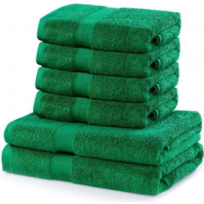 DecoKing Sada ručníků a osušek Marina zelená 4 ks 50 x 100 cm 2 ks 70 x 140 cm