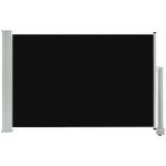 Greatstore Zatahovací boční markýza na terasu 60 x 300 cm černá – Zboží Mobilmania