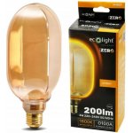 ECOLIGHT Dekorativní LED žárovka E27 4W 200lm O100 Amber Retro - řada ZERO – Hledejceny.cz