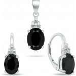 Brilio Silver Stříbrný set šperků s kubickými zirkony SET293WBC (náušnice, přívěsek) – Zboží Mobilmania