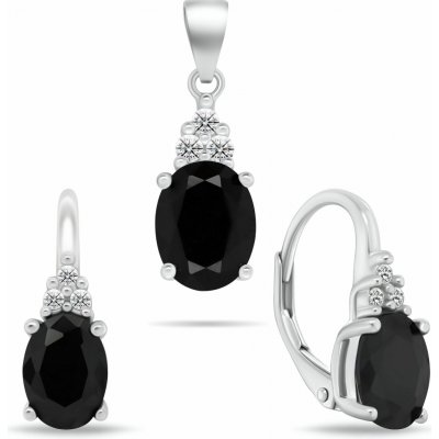 Brilio Silver Stříbrný set šperků s kubickými zirkony SET293WBC (náušnice, přívěsek) – Zboží Mobilmania