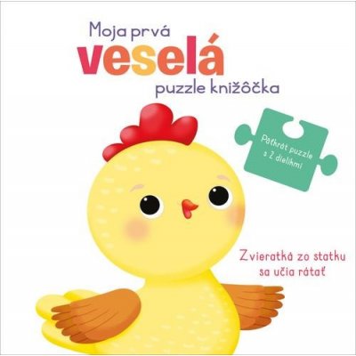 Moja prvá veselá puzzle knižôčka Zvieratká zo statku sa učia rátať – Zboží Mobilmania