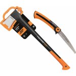 Fiskars 1025437 Sada štípací sekera X25 + pilka Xsharp SW73 – HobbyKompas.cz