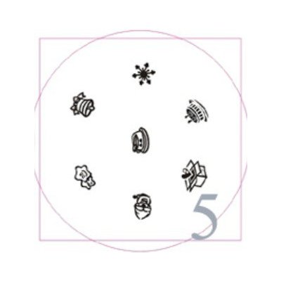 Vánoční destička na razítka 5 – Zboží Dáma