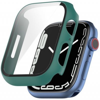 VSECHNONAMOBIL Plastový obal s ochranným sklem pro Apple Watch 9 / 8 / 7 (41mm) zelený 36518 – Zboží Živě
